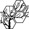 Cuadro Árbol Hexagonal – 6 piezas, 130 × 90 cm